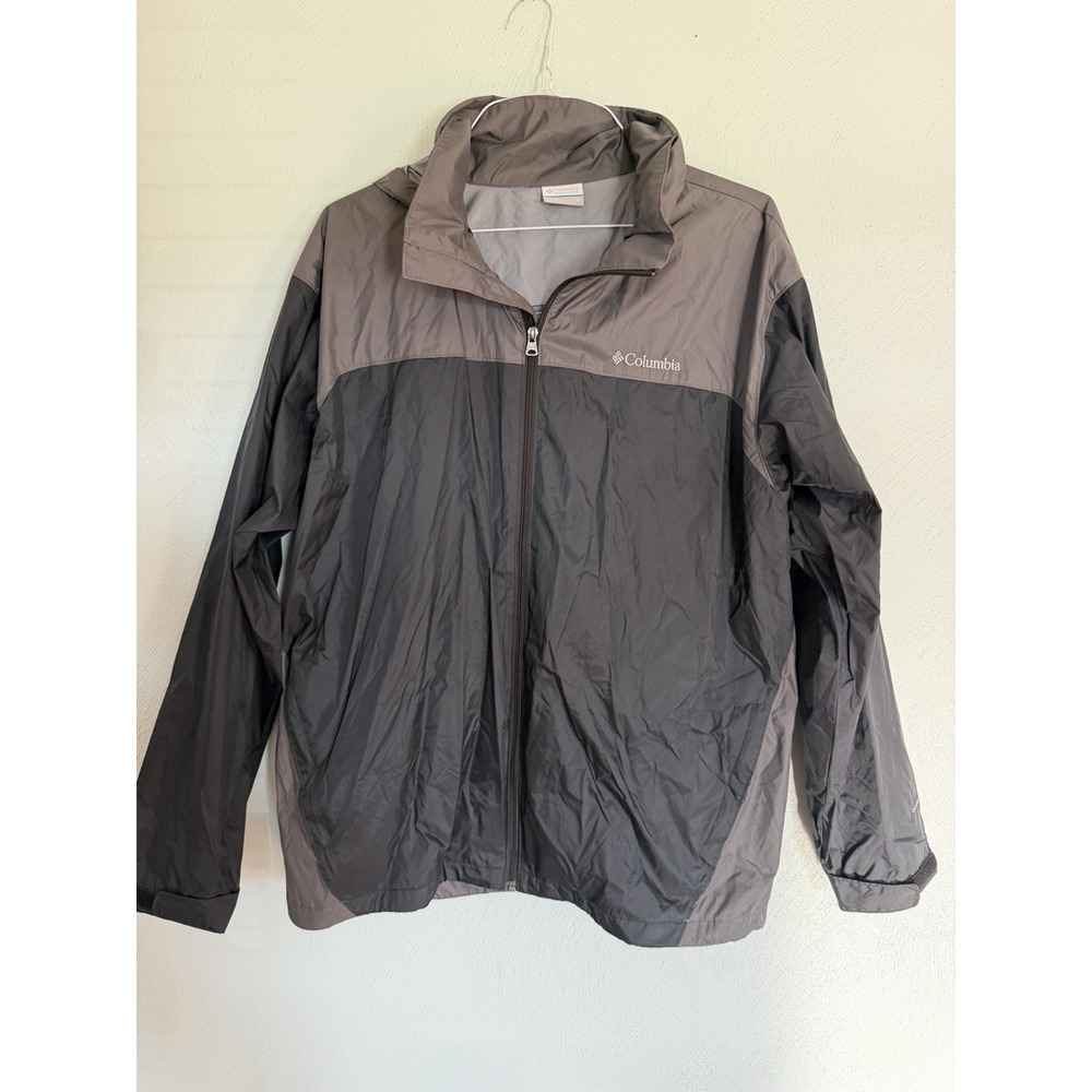 Columbia Glennaker rain jacket lightweight water-resistant shell full zipper XL